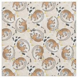 Tecido Animais exóticos tom neutro