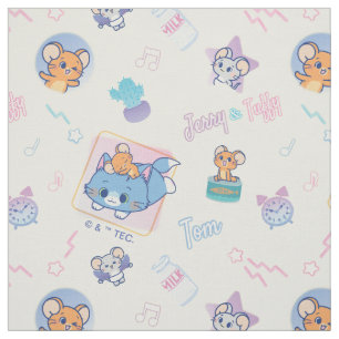 Tecido Anime Tom, Jerry e Tuffy Playtime Standard