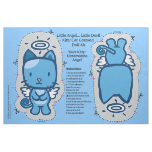 Tecido Anjo pequeno… jogo pequeno da boneca do gato do