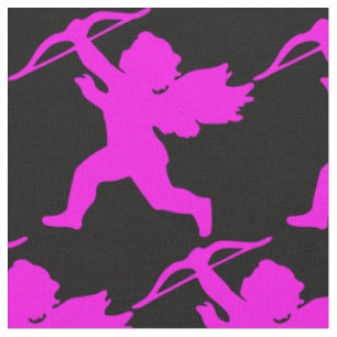Tecido Anjo Rosa,Preto