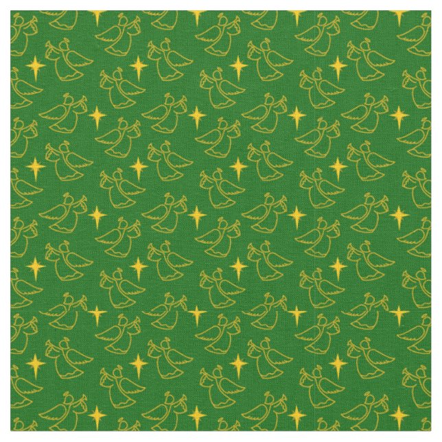 Tecido Anjos de Natal (Detalhe)