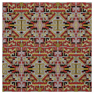 Tecido Antigo tapete - Tribal Geométrico/Padrão Étnico