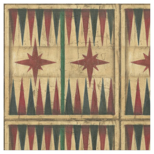 Tecido Antiguidade Conselho de Jogos Backgammon por Ethan (Detalhe)