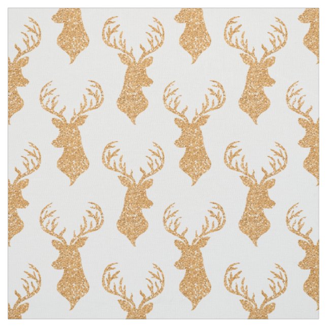 Tecido Antlers grandes do veado do brilho do falso (Modelo)