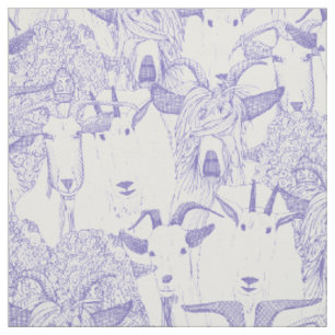 Tecido apenas cabras violeta branco