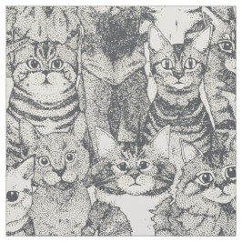 Tecido apenas gatinhos de ferro