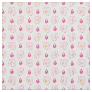 Tecido Apple cor-de-rosa chique floresce os botões e as