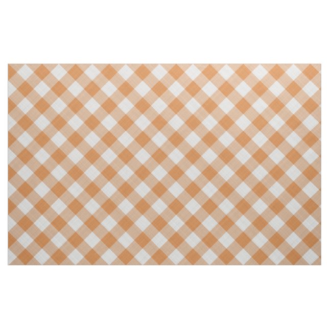 Tecido Apricot Orange Country Cottage Gingham Stripes (Fat Quarter)
