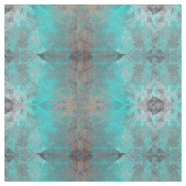 Tecido Aqua Blue Turquoise e Motif Cinza (Modelo)