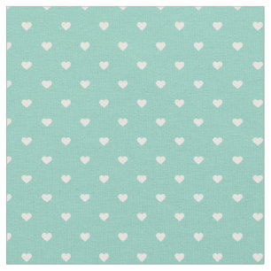 Tecido Aqua Bolinhas Hearts