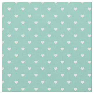 Tecido Aqua Bolinhas Hearts