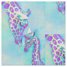 aqua e girafas roxos