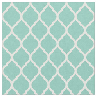 Tecido Aqua Marroquino Quatrefoil