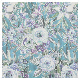 Tecido Aqua místico do MINDSET de MAUI + Floral roxo