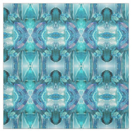Tecido - Aquamarine Crystals.