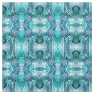 Tecido - Aquamarine Crystals.