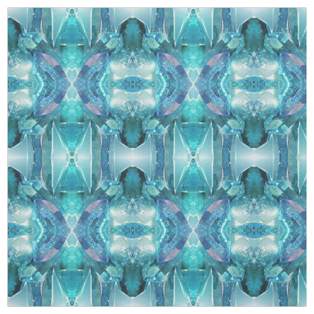Tecido - Aquamarine Crystals. (Modelo)