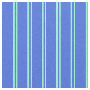 Tecido Aquamarine e Blue Patterine de Stripes
