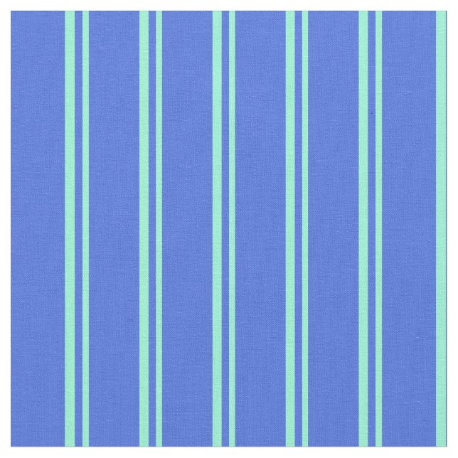 Tecido Aquamarine e Blue Patterine de Stripes (Detalhe)
