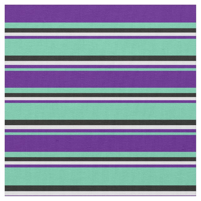 Tecido Aquamarino, índio, Lavanda e preto (Detalhe)