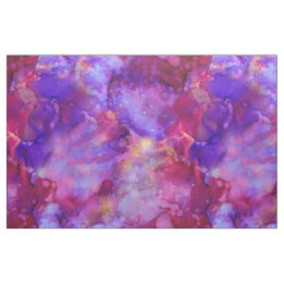 Tecido aquarelas de fantasia, tons quentes: