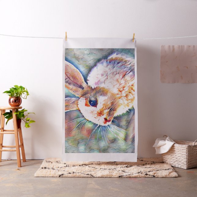 Tecido aquarell bunny (In Situ)