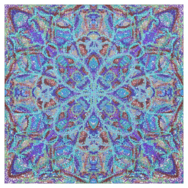 Tecido arabesque colorido Boho-romântico do ornamento da (Modelo)