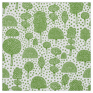 Tecido Arboreto 230715 - Verde do abacate no branco