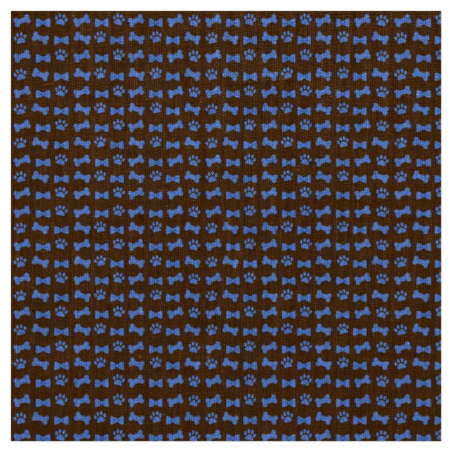 Tecido Arco de impressão -Gravatas e ossos de gato azul (Modelo)