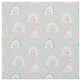 Tecido Arcos-da-índia e minúsculos pontos em cores pastos