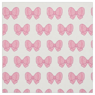 Tecido arcos rosa kawaii sobre fundo branco