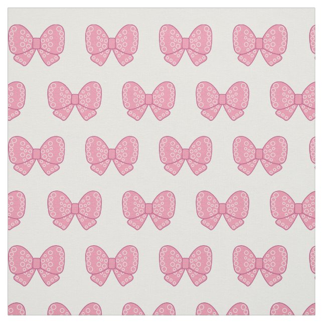 Tecido arcos rosa kawaii sobre fundo branco (Modelo)