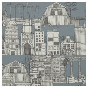 Tecido ardósia toile dystopian