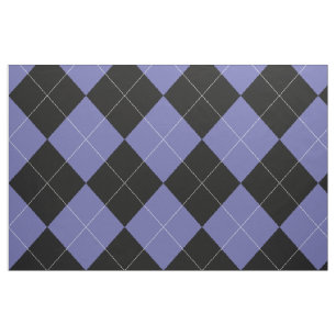 Tecido Argyle Padrão Periwinkle Azul Roxo Preto