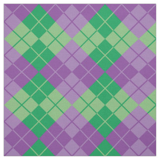 Tecido Argyle Roxo-Verde