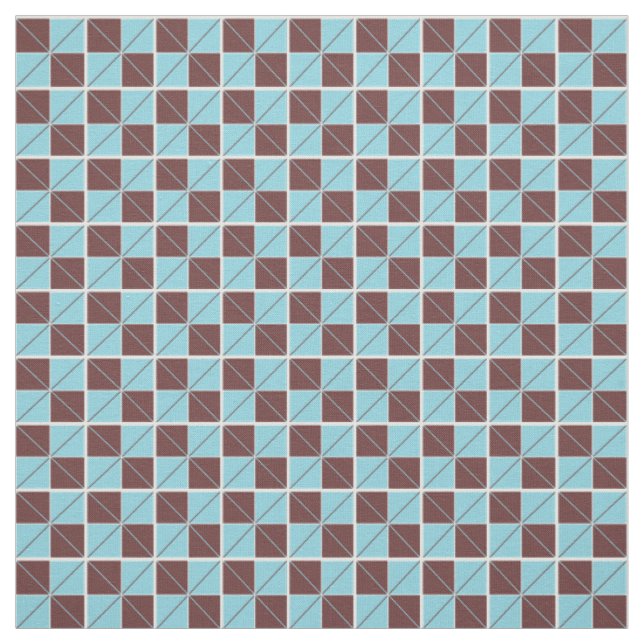 Tecido Argyle verifica azul e castanho (Modelo)