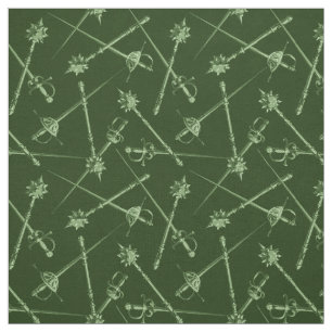 Tecido Armas Melee, Green, na década de 1800