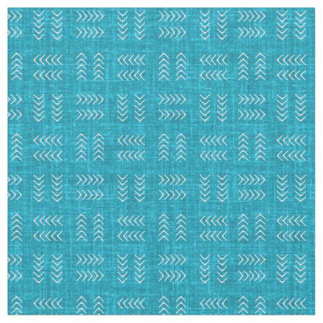 Tecido Arrows on Aqua Blue Linen (Detalhe)