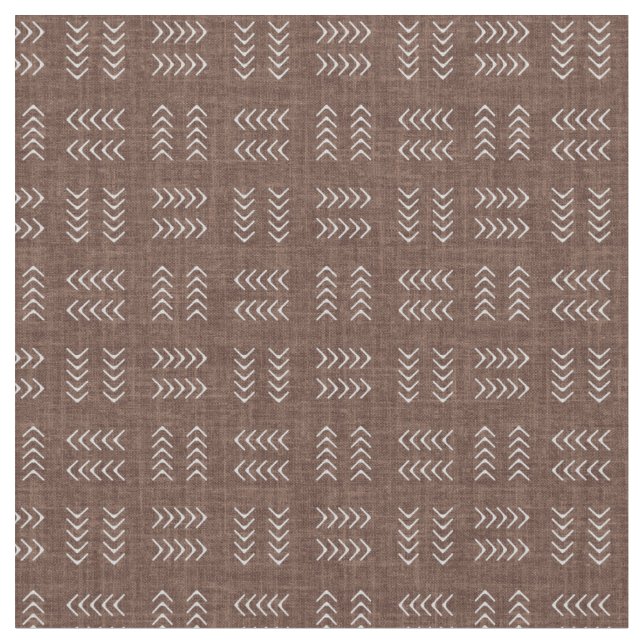 Tecido Arrows on Dark Brown Linen (Detalhe)