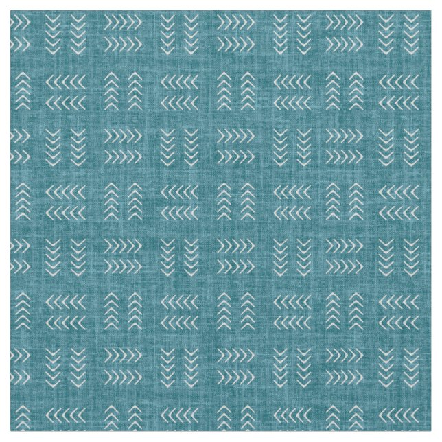 Tecido Arrows on Dark Teal Linen (Detalhe)