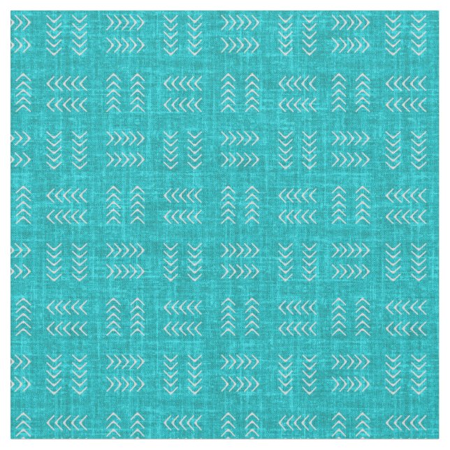 Tecido Arrows on Turquoise Linen (Detalhe)