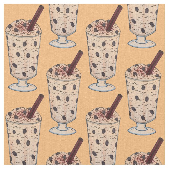 Tecido Arroz con Dulce Porto Rico em Arroz de Coco (Detalhe)