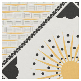 Tecido Art Deco Cheery Sunburst
