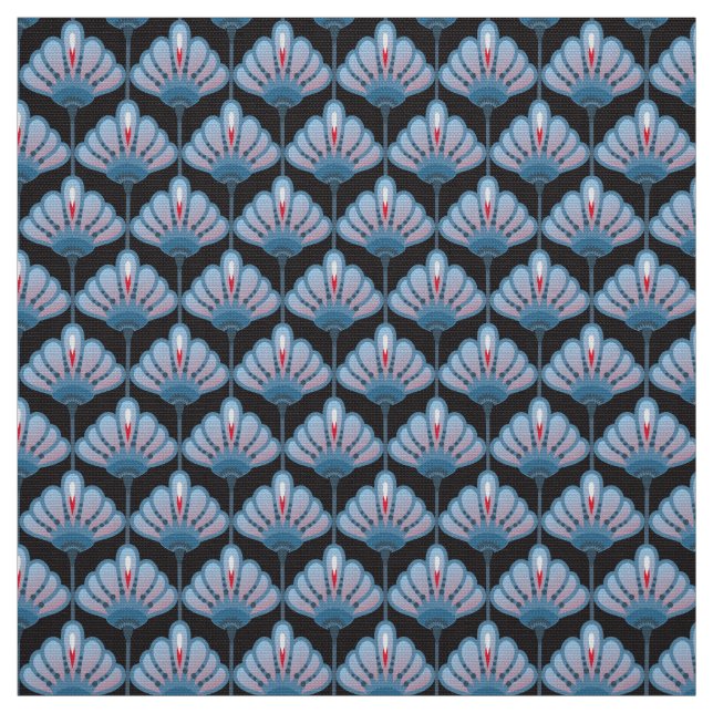 Tecido Art Deco Flor Lily Padrões FAY (Modelo)