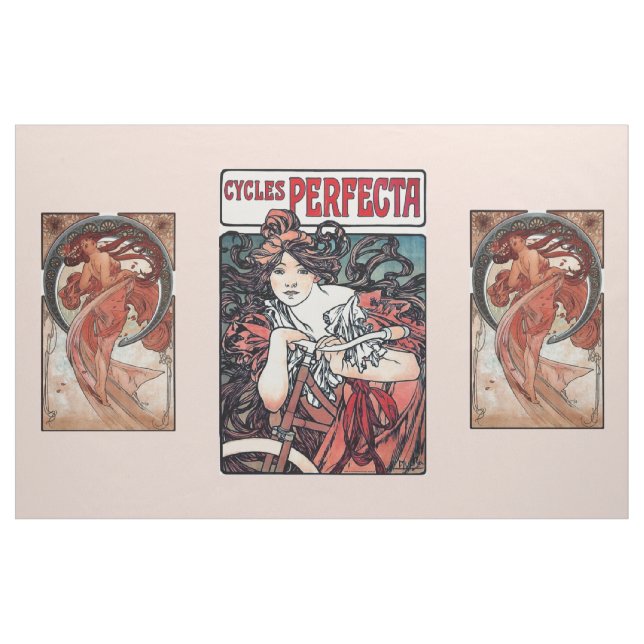 Tecido Art deco Mucha da mulher (Jarda)