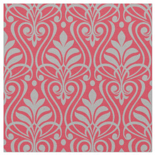 Tecido Art Deco Patterno - Cinzas Espanholas de Rosa Para
