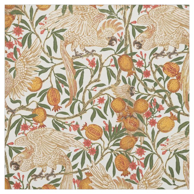 Tecido Art Nouveau Cockatoo Patterno de Walter Crane (Modelo)