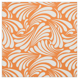 Tecido Art Nouveau Laranja