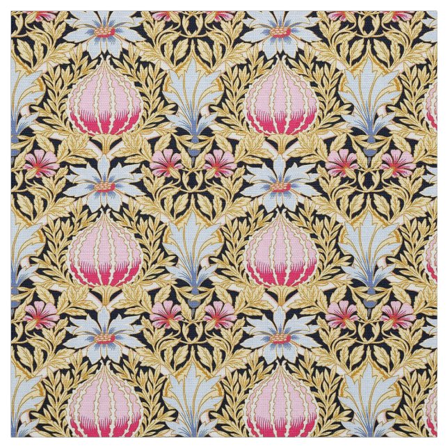 Tecido - Art Nouveau - Padrão Floral (Modelo)