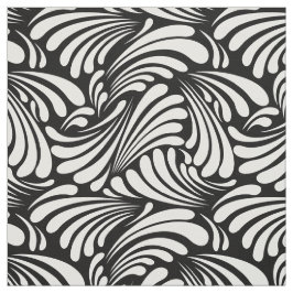 Tecido Art Nouveau Preto e Branco